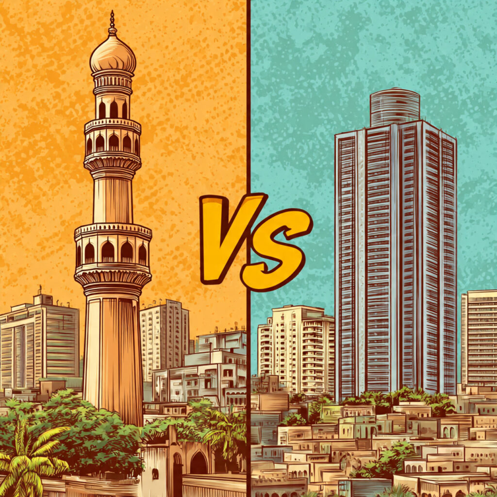 What are the core advantages Hyderabad offers over Bengaluru for scaling tech ventures