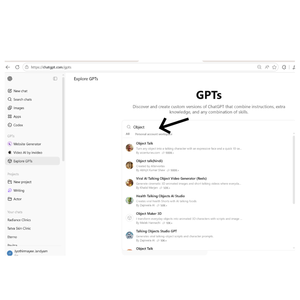 Object talk videos guide
