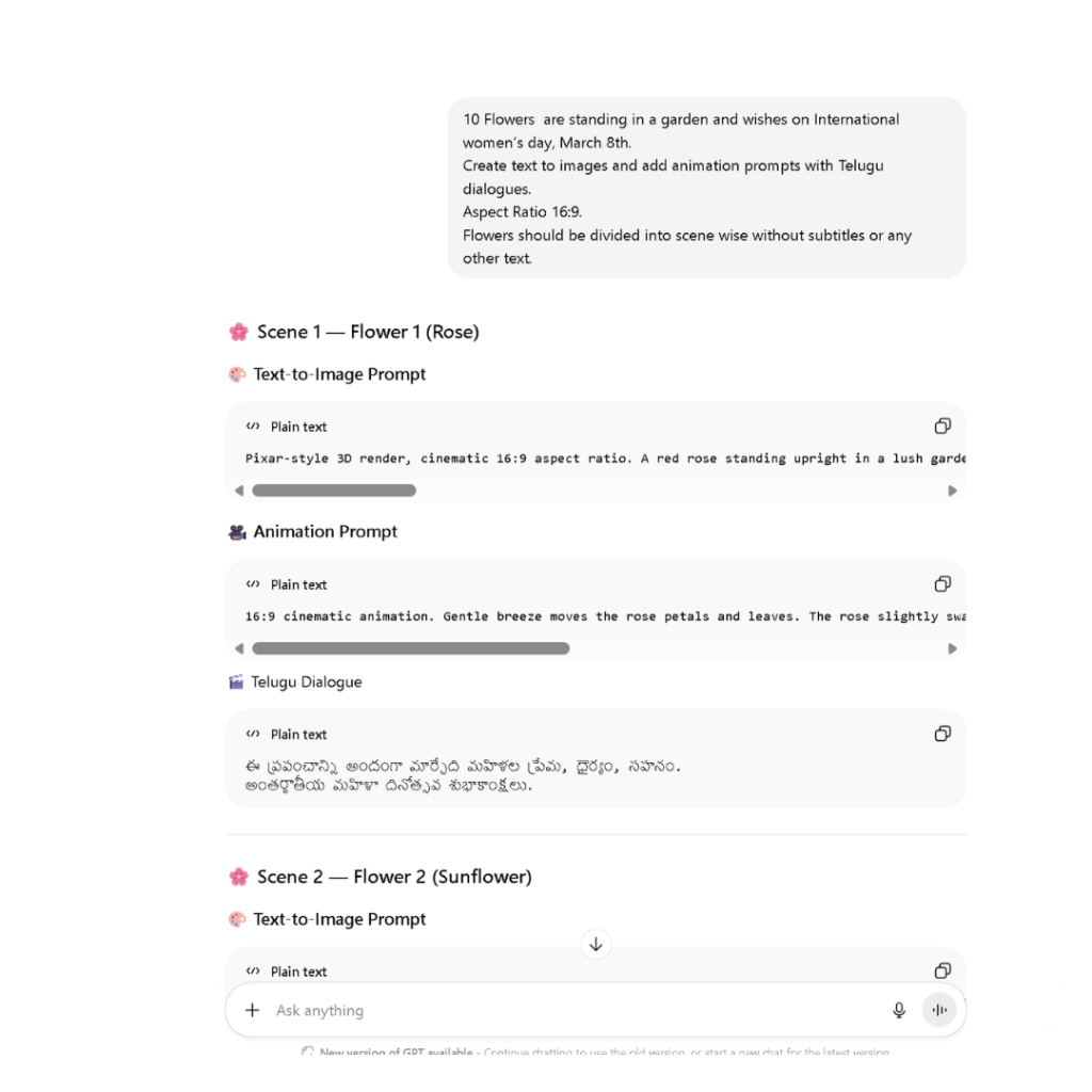Generate Script Using ChatGPT