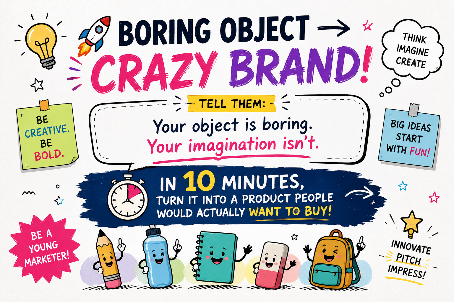 Your object is boring. Your imagination isn't.